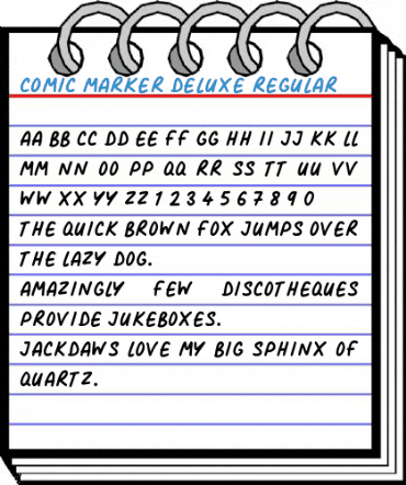 Comic Marker Deluxe Regular Font