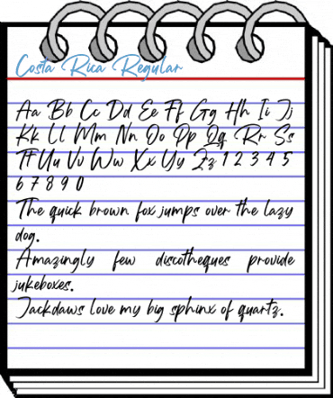 Costa Rica Regular Font
