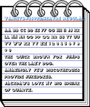 Variet頔heatre Regular Font