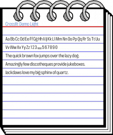 Crossfit Demo Light Font