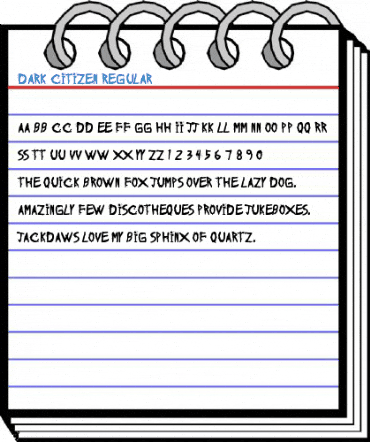 Dark Citizen Regular Font