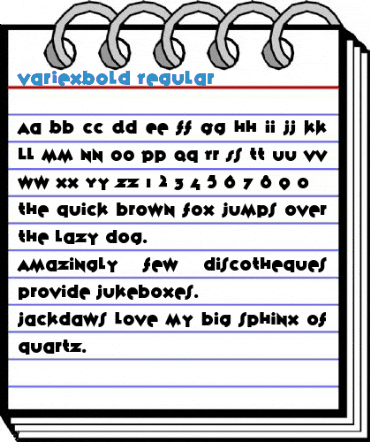 VariexBold Regular Font