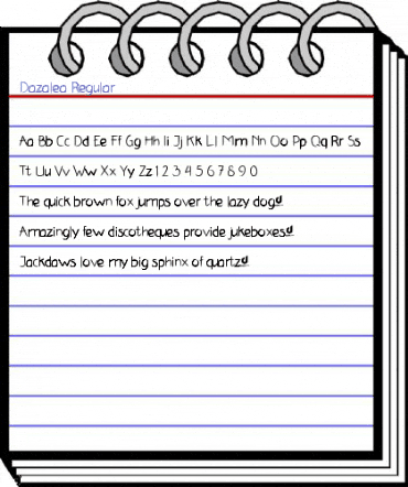 Dazalea Regular Font