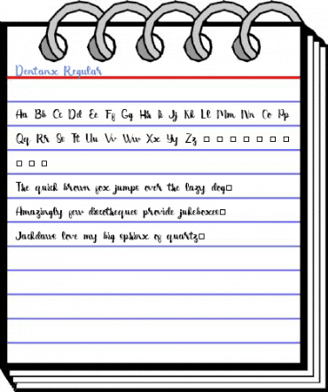 Dentanx Regular Font
