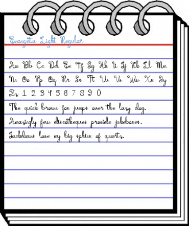 Evangetta Light Regular Font