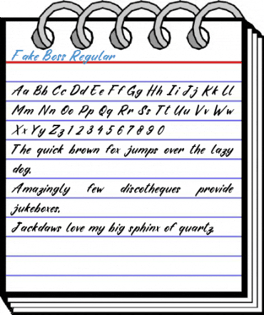 Fake Boss Regular Font