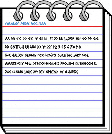 Falange Punk Regular Font