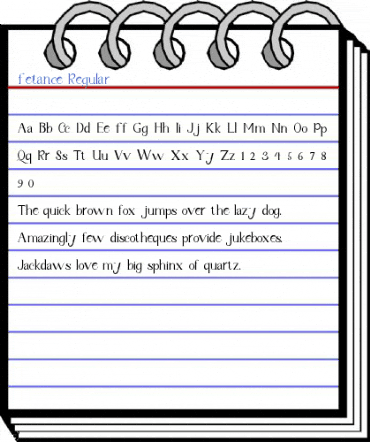 Fetance Regular Font