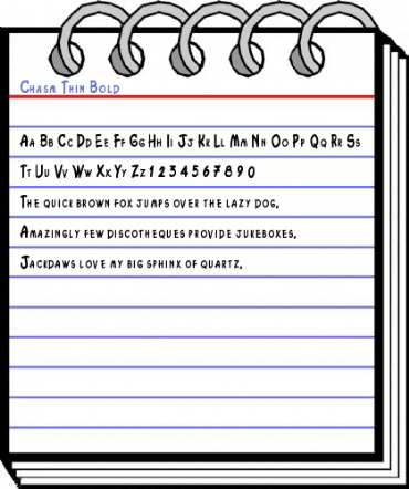 Chasm Thin Bold Font
