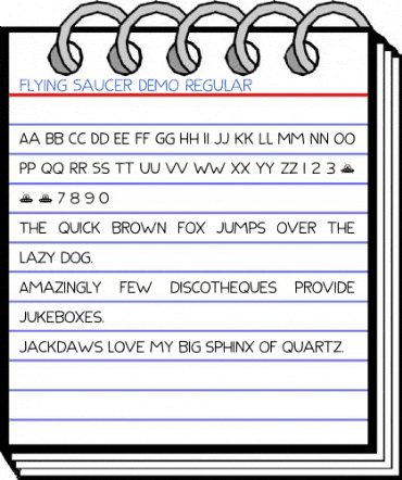 Flying Saucer DEMO Regular Font