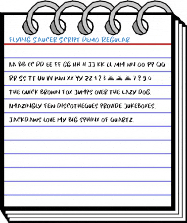 Flying Saucer Script DEMO Regular Font