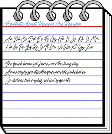Fountastic Script Personal Use Regular Font