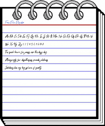 Free Pen Regular Font