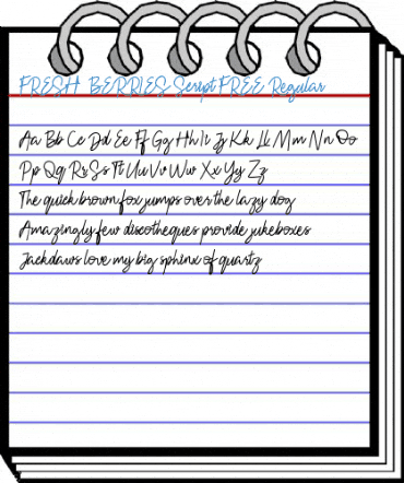 FRESH BERRIES Script FREE Regular Font