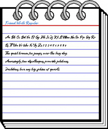 Friend Write Regular Font