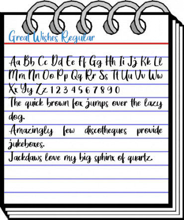 Great Wishes Regular Font