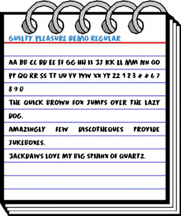 Guilty Pleasure DEMO Regular Font