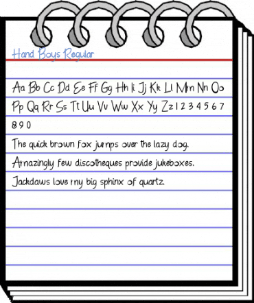 Hand Boys Regular Font