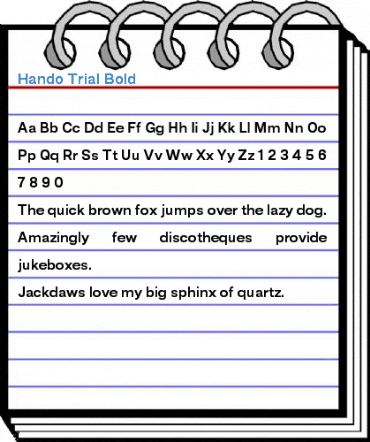 Hando Trial Bold Font
