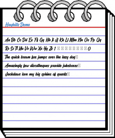 Hayhills Demo Font