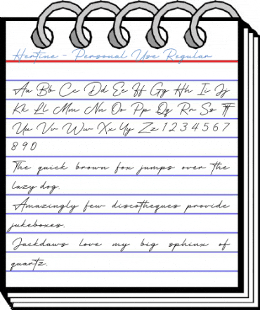 Hertine - Personal Use Regular Font