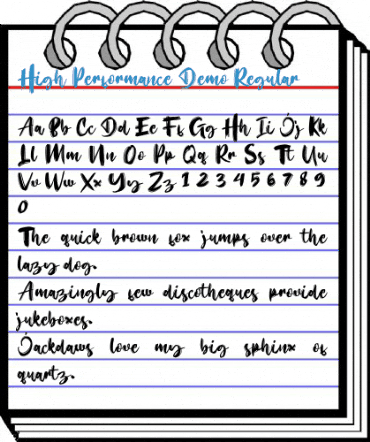 High Performance Demo Regular Font