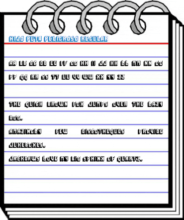 Hijo Puta Peligroso Regular Font
