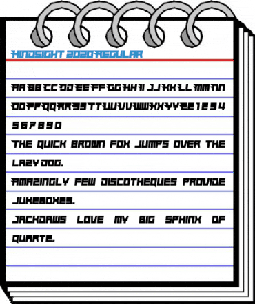 Hindsight 2020 Regular Font