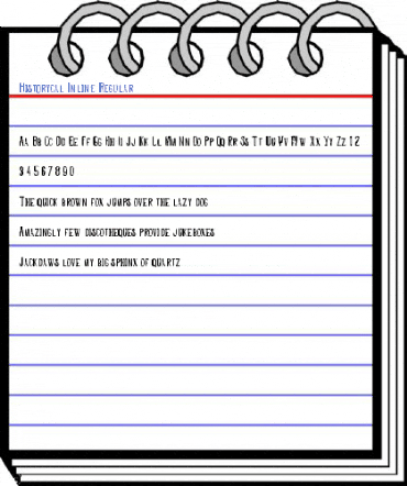 Historycal Inline Regular Font