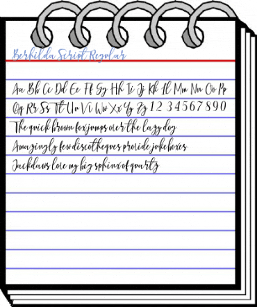 Berhilda Script Regular Font