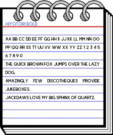 Hiyotori Bold Font
