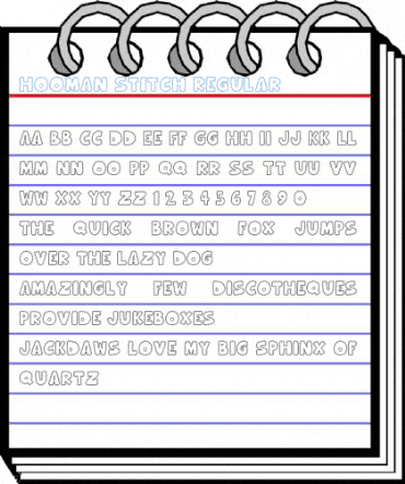 Hooman Stitch Regular Font