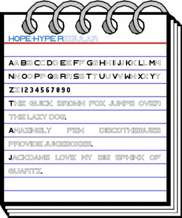 HOPE-HYPE Regular Font