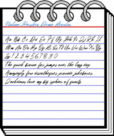 Italian Horskey Demo Regular Font