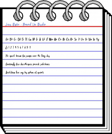 Jazzy Raptor - Personal Use Regular Font