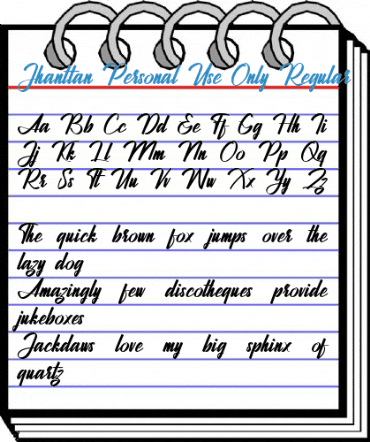 Jhanttan Personal Use Only Regular Font
