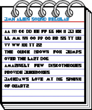 JMH Alien Sound Regular Font