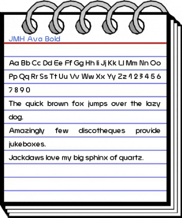 JMH Ava Bold Font