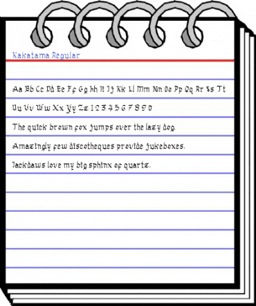 Kakatama Regular Font