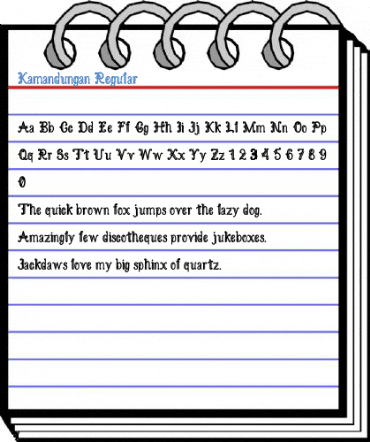 Kamandungan Regular Font