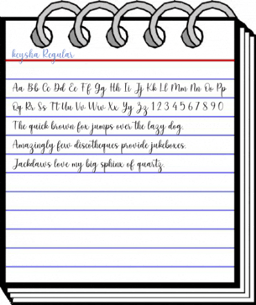 keysha Regular Font