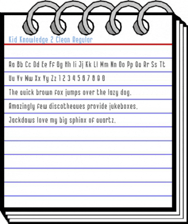Kid Knowledge 2 Clean Regular Font