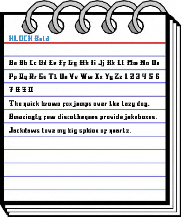 KLOCK Bold Font