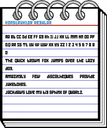 Konstruktor Regular Font