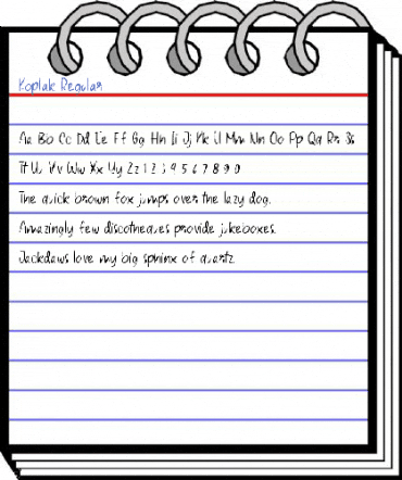 Koplak Regular Font