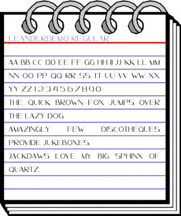 LeanderDemo Regular Font
