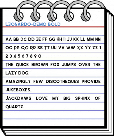 LEonardo-Demo Bold Font