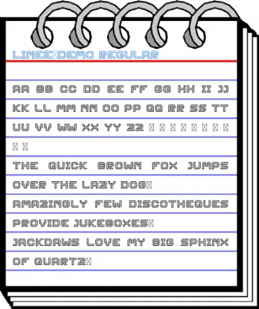 Linee-DEMO Regular Font