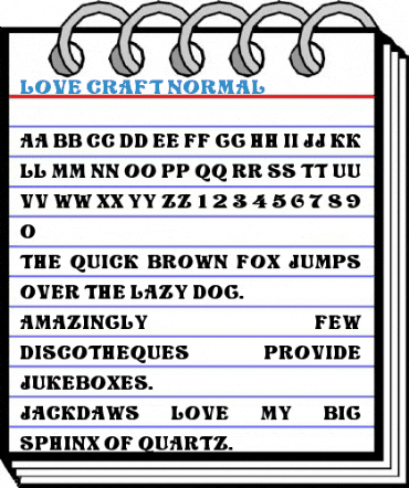 Love Craft Normal Font