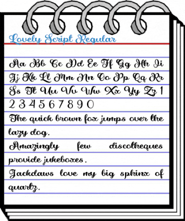 Lovely Script Regular Font